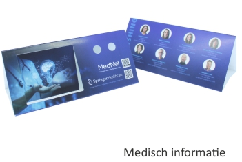 Medisch-info POP Up kartonnen telefoonhouders - ProCreative | Relatiegeschenken & promotieartikelen